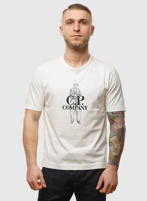 British Sailor Jersey T-Shirt - Gauze White