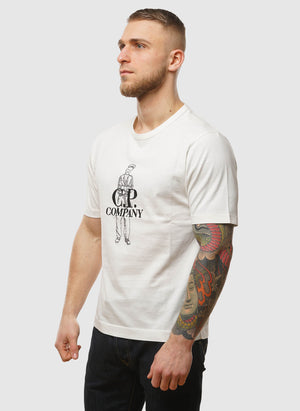British Sailor Jersey T-Shirt - Gauze White