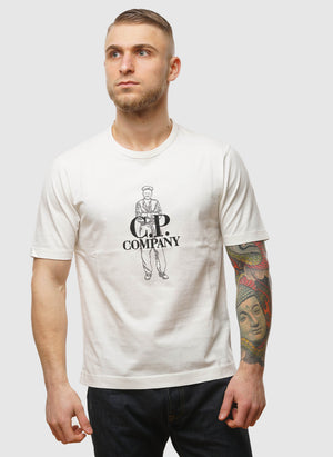 British Sailor Jersey T-Shirt - Gauze White