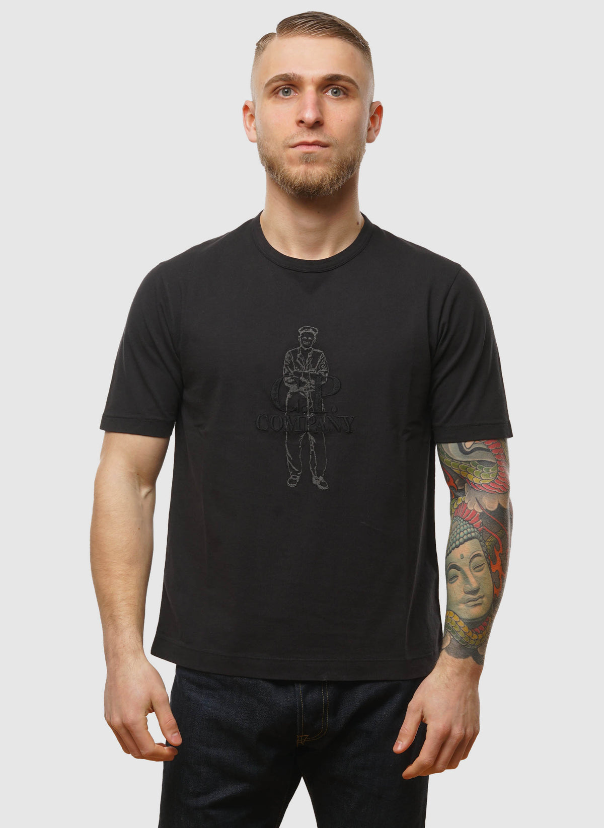 British Sailor Jersey T-Shirt - Black