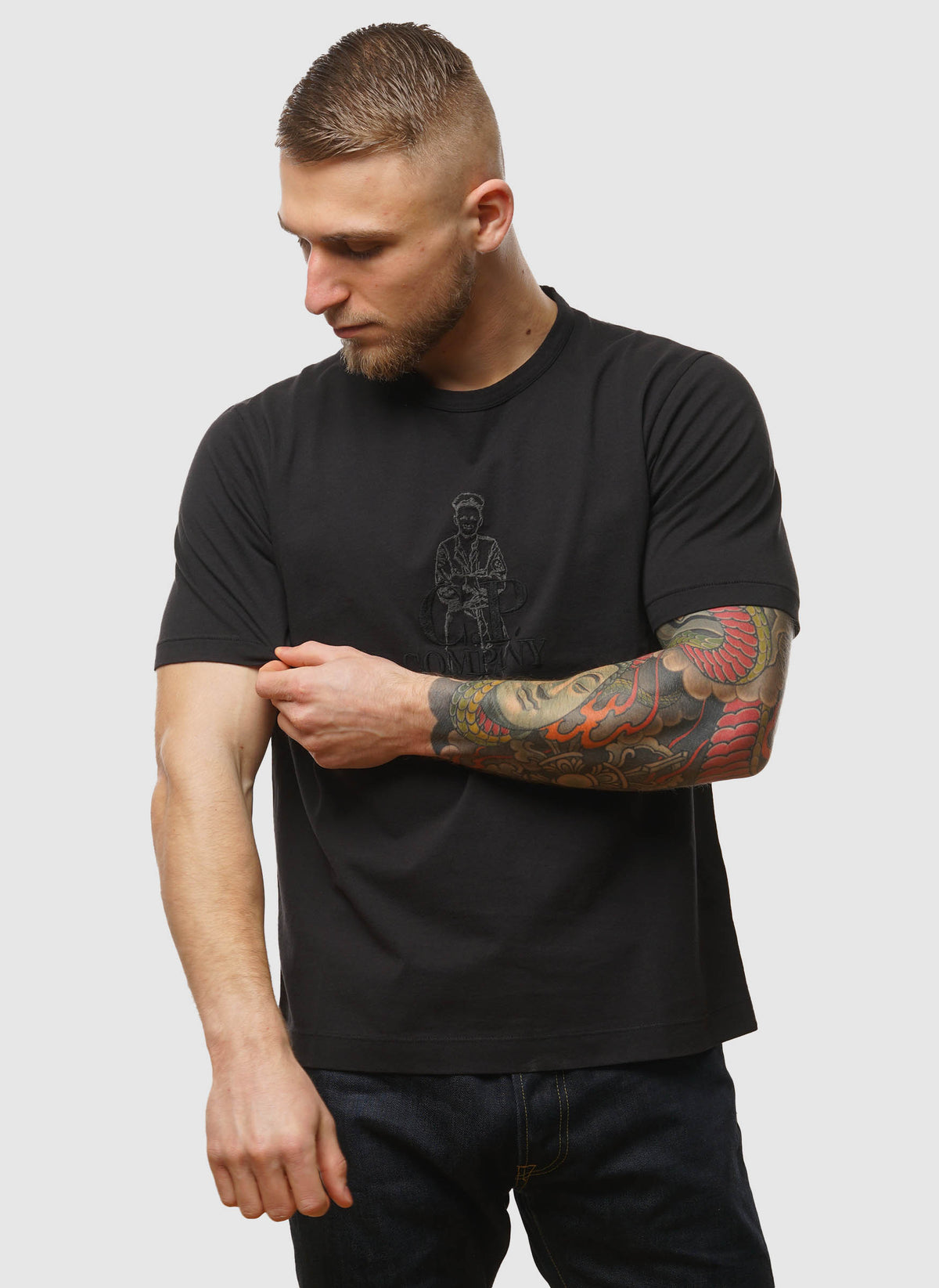 British Sailor Jersey T-Shirt - Black
