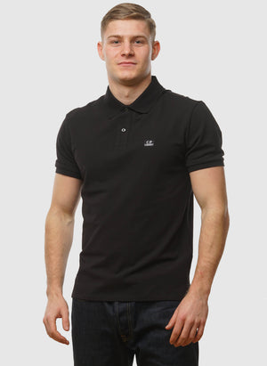 Stretch Piquet Poloshirt - Black
