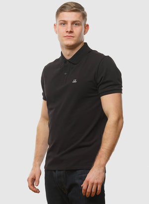 Stretch Piquet Poloshirt - Black