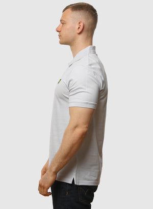 Plain Poloshirt - Washed Blue