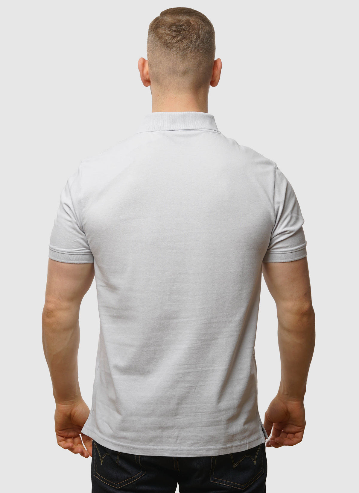 Plain Poloshirt - Washed Blue