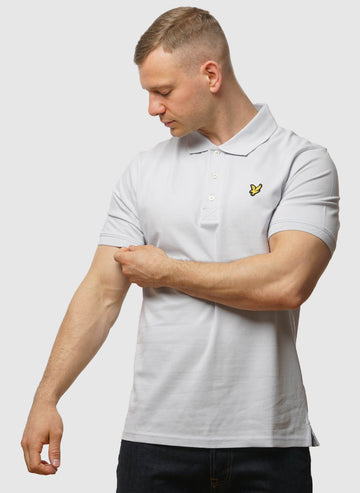 Plain Poloshirt - Washed Blue