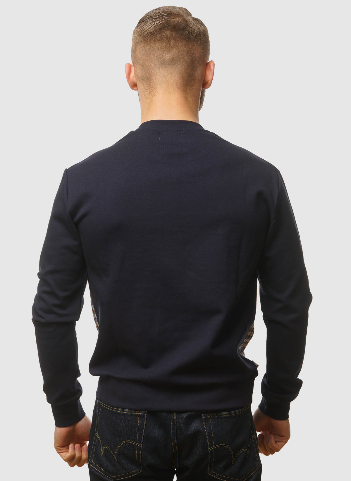 Active Scuba Club Check Crewneck - Navy