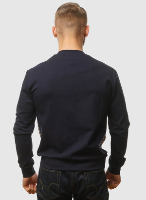 Active Scuba Club Check Crewneck - Navy