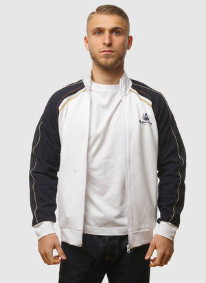 Active Scuba Stripe Mockneck - Optical White