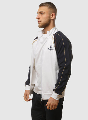 Active Scuba Stripe Mockneck - Optical White
