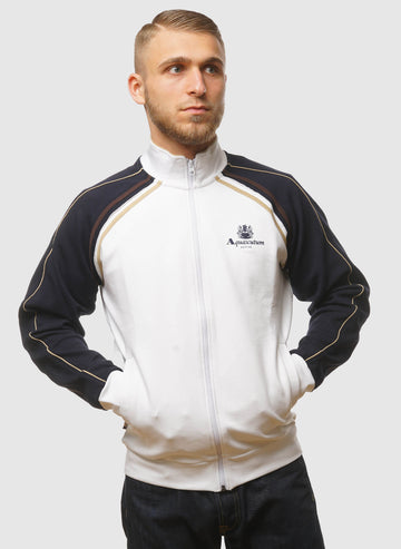 Active Scuba Stripe Mockneck - Optical White