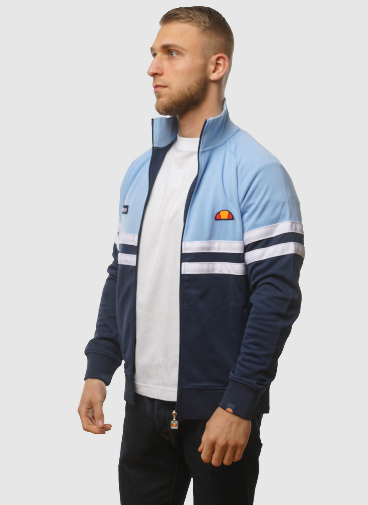 Rimini Tracktop - Light Blue/Navy