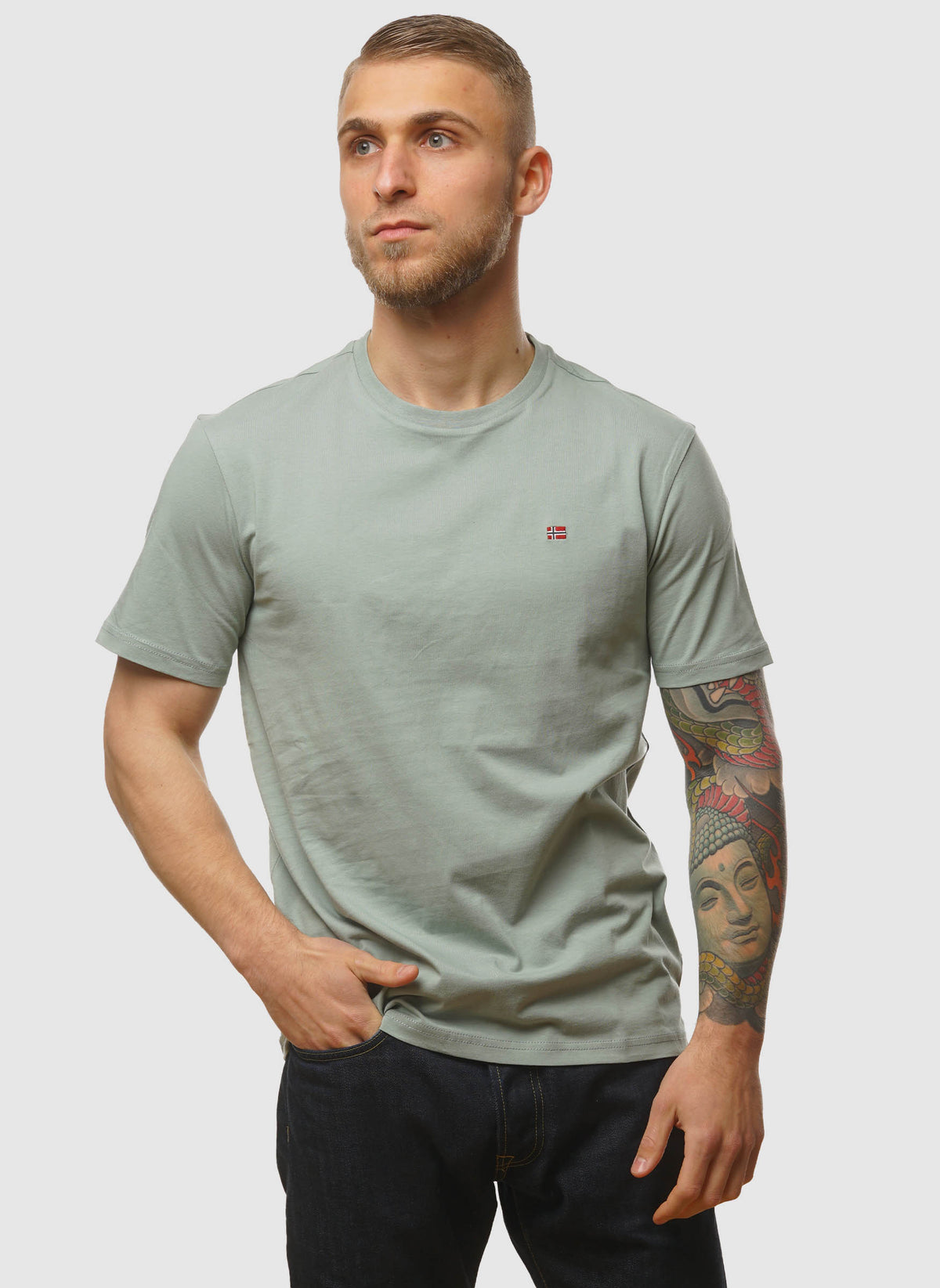 Salis T-Shirt - Green Mil