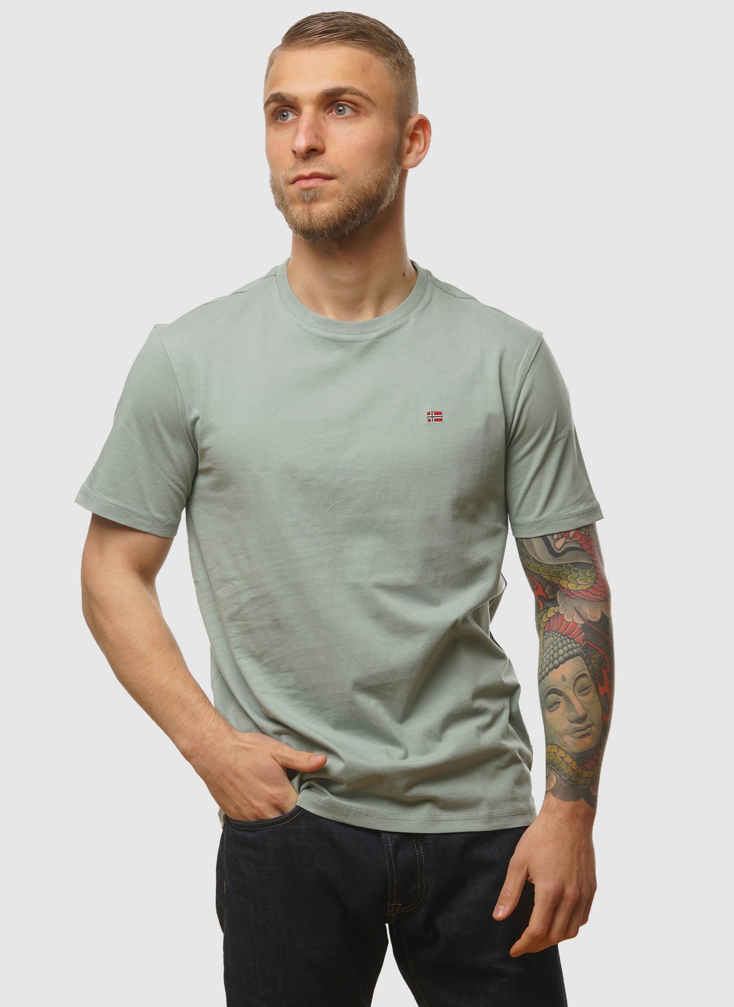 Salis T-Shirt - Green Mil