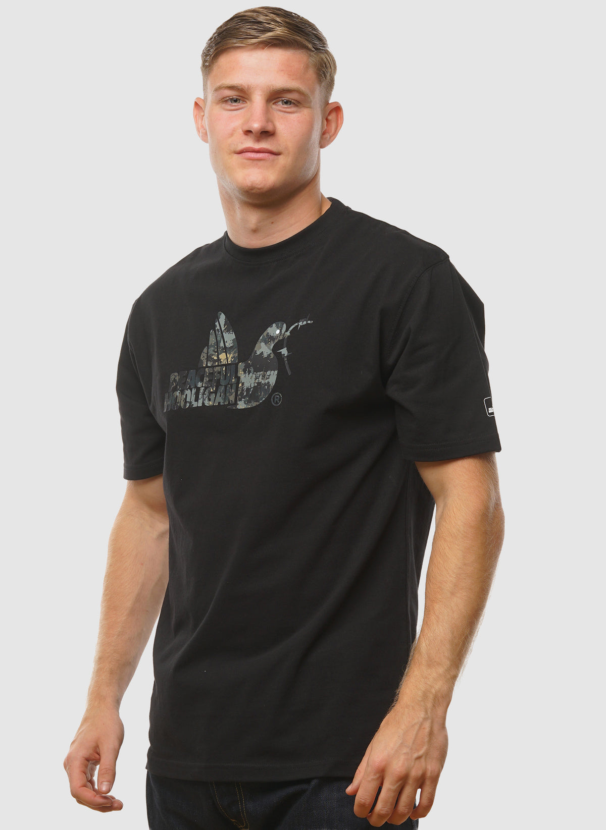 Camo Dove T-Shirt - Black