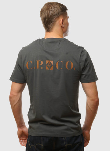 Letter Logo Jersey T-Shirt - Dark Shadow