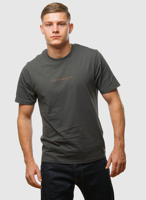 Letter Logo Jersey T-Shirt - Dark Shadow
