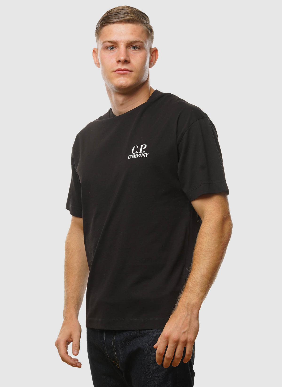 Typo Logo Jersey T-Shirt - Black