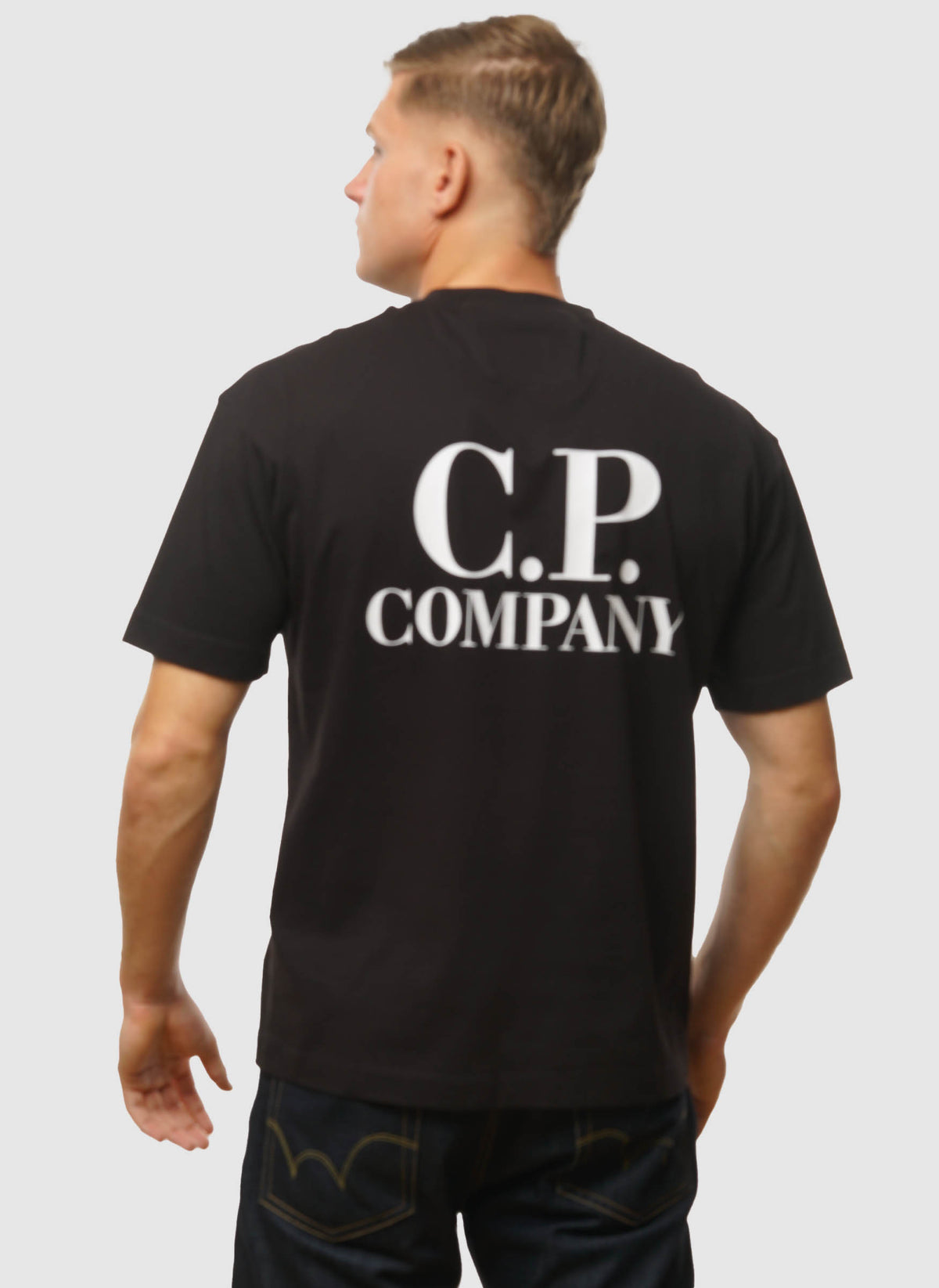 Typo Logo Jersey T-Shirt - Black