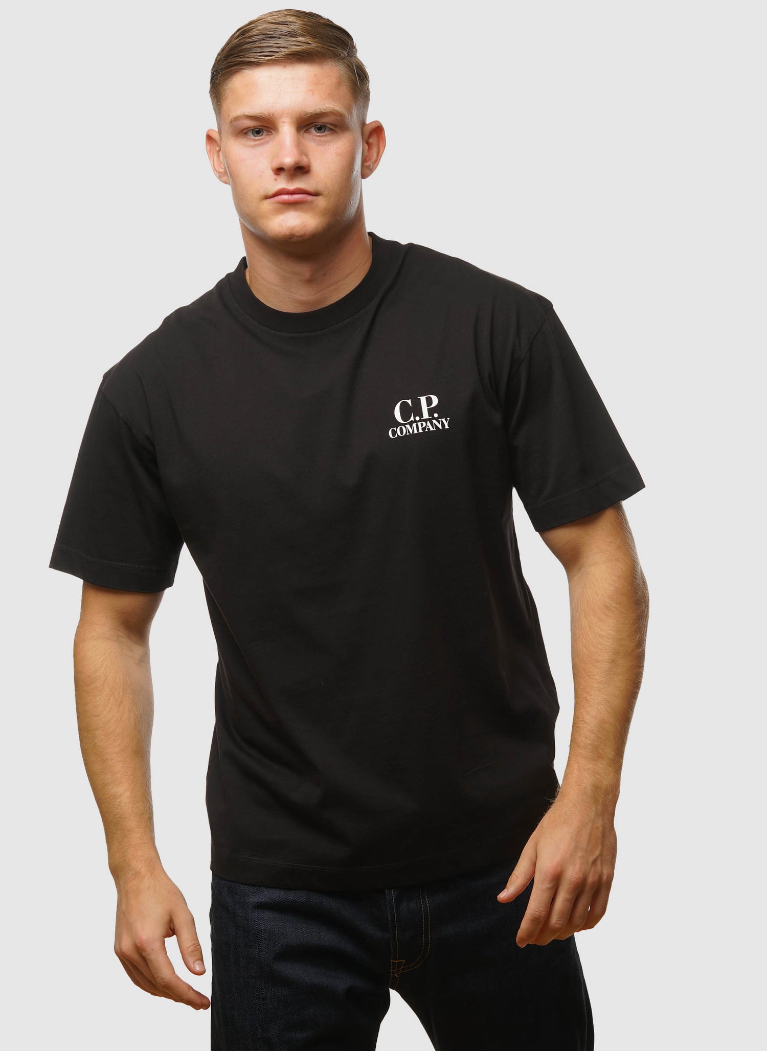 Typo Logo Jersey T-Shirt - Black