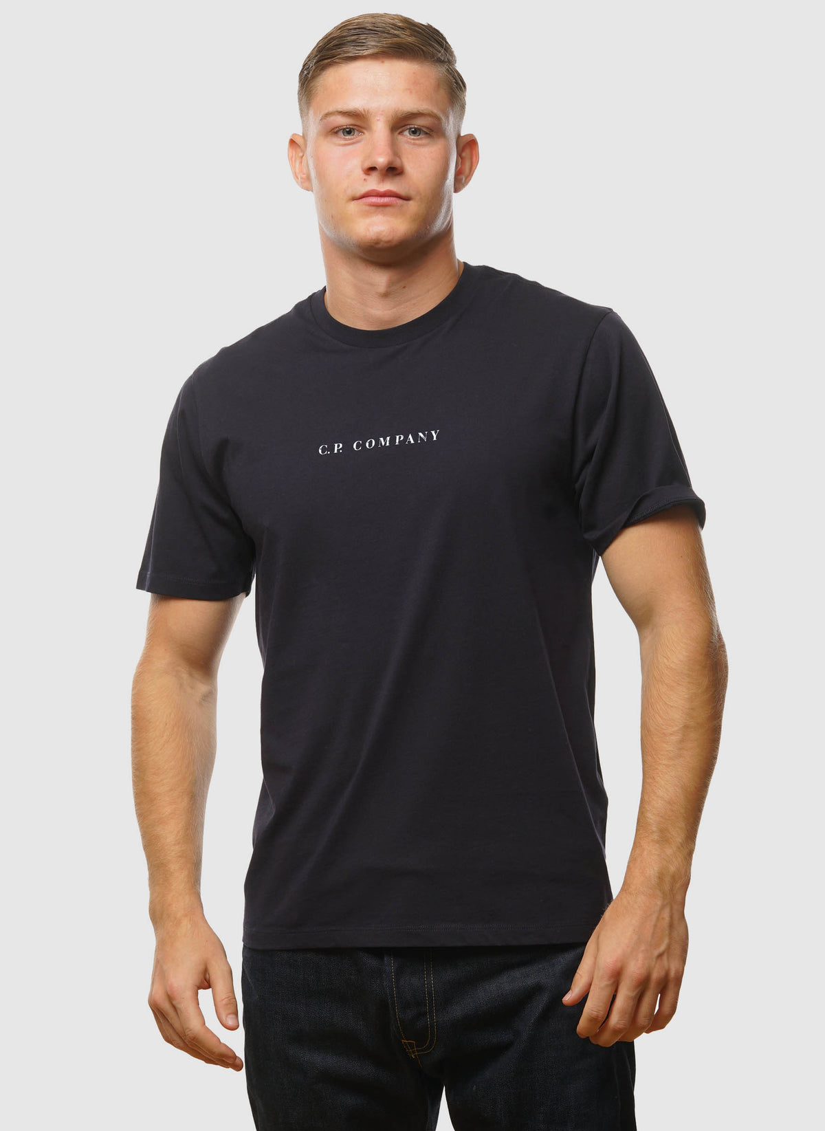 Letter Logo Jersey T-Shirt - Total Eclipse