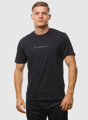 Letter Logo Jersey T-Shirt - Total Eclipse