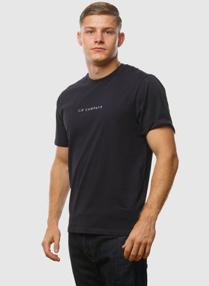 Letter Logo Jersey T-Shirt - Total Eclipse