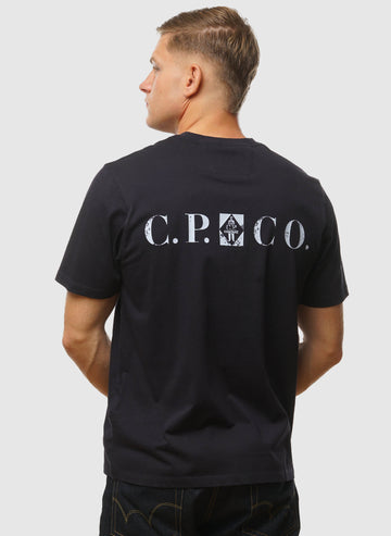 Letter Logo Jersey T-Shirt - Total Eclipse