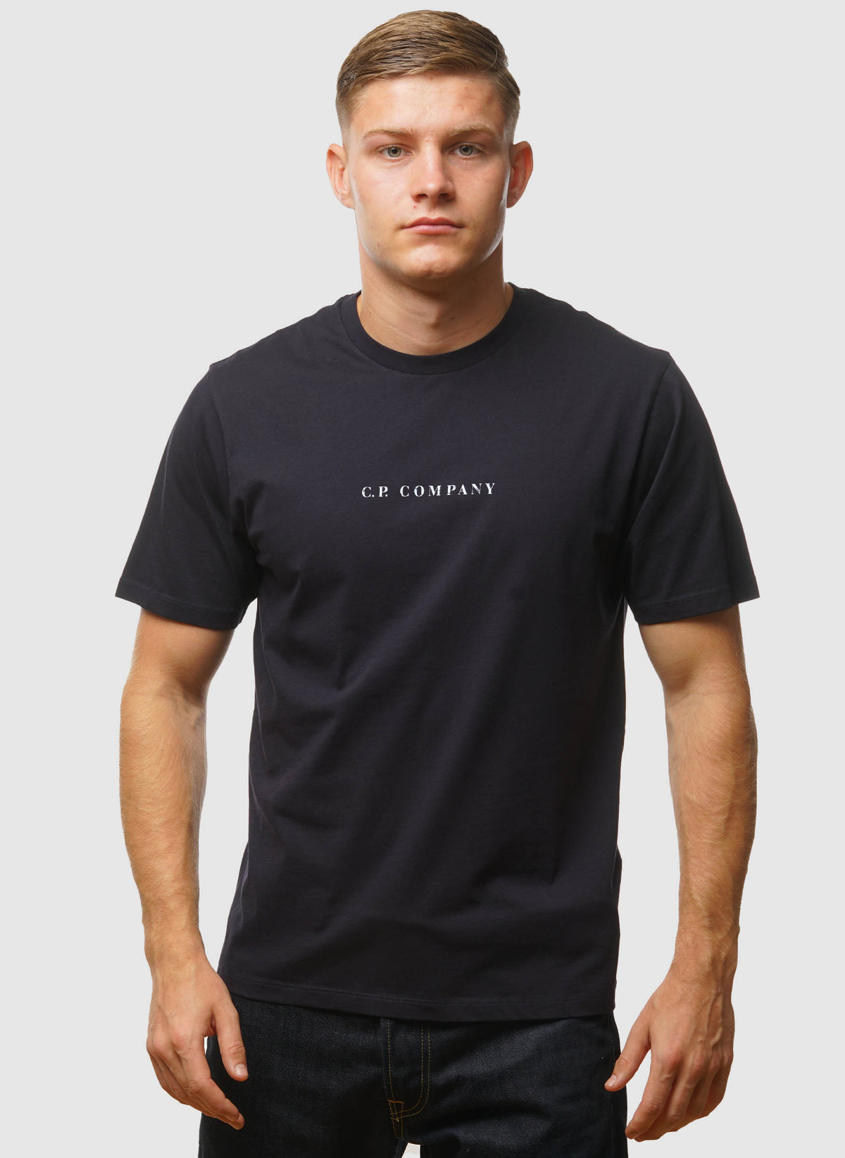 Letter Logo Jersey T-Shirt - Total Eclipse