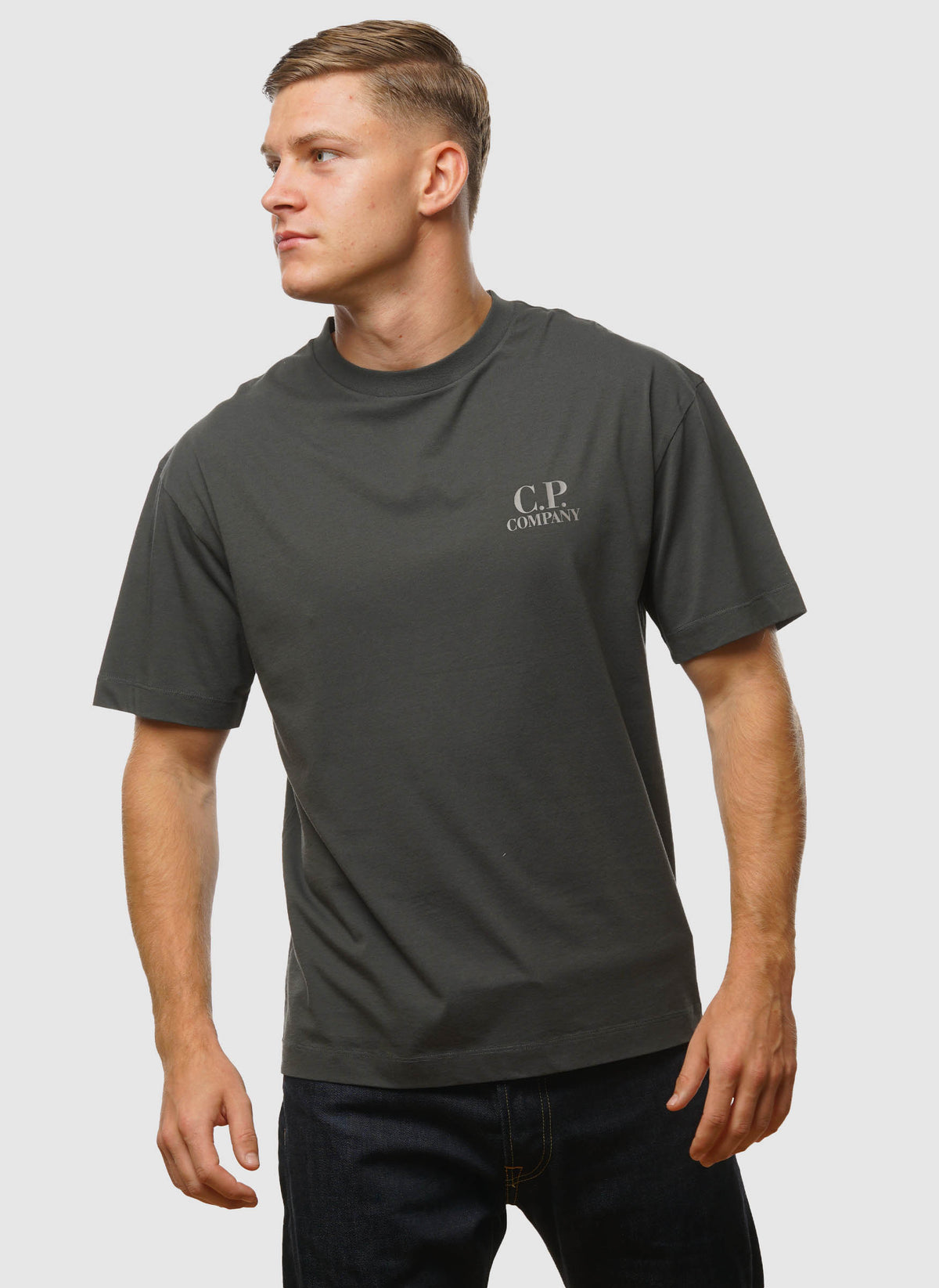 Typo Logo Jersey T-Shirt - Dark Shadow