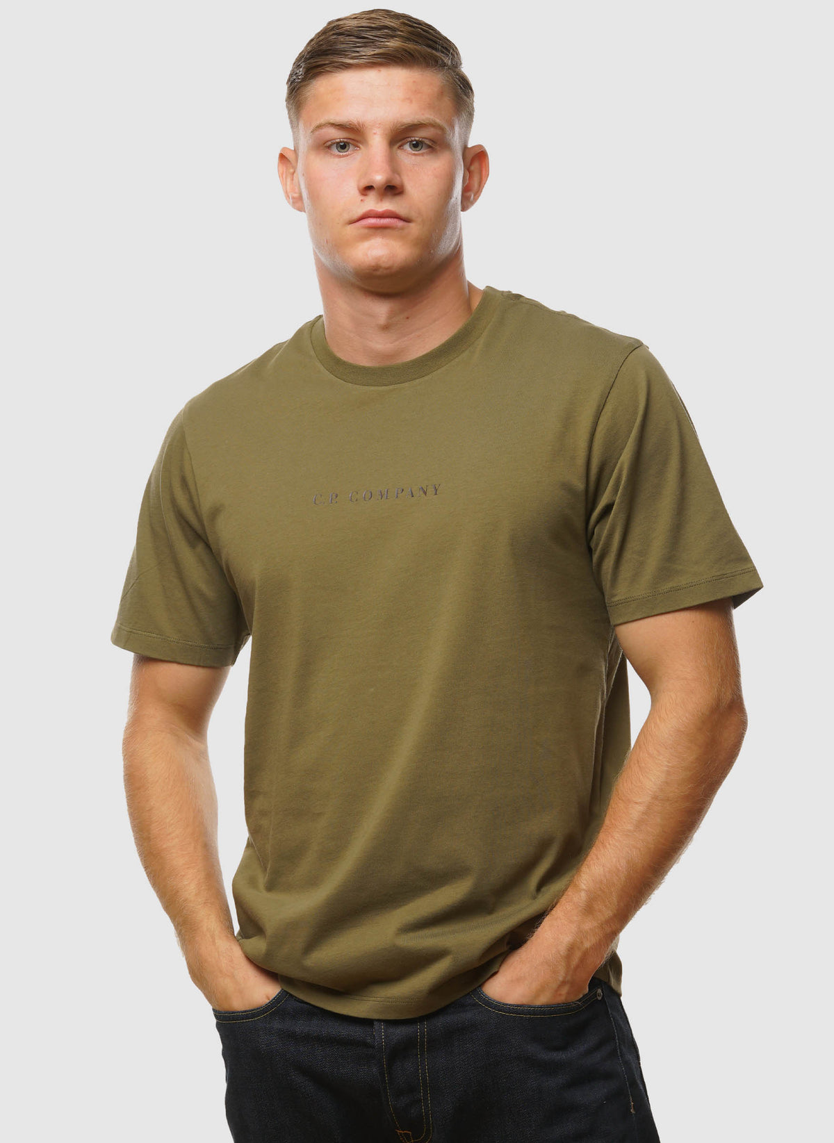 Letter Logo Jersey T-Shirt - Capers