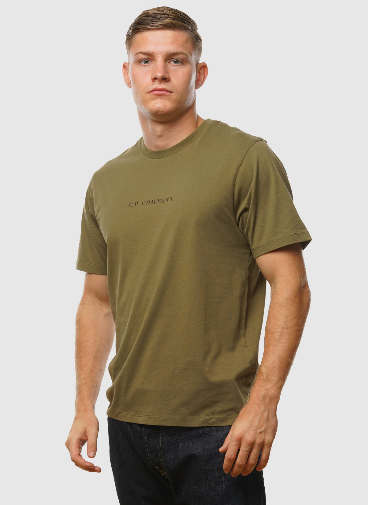 Letter Logo Jersey T-Shirt - Capers