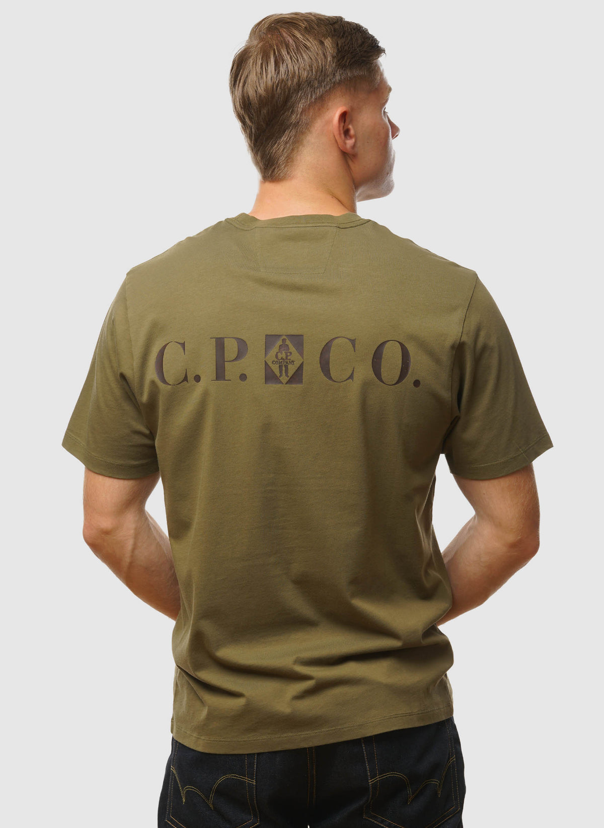 Letter Logo Jersey T-Shirt - Capers