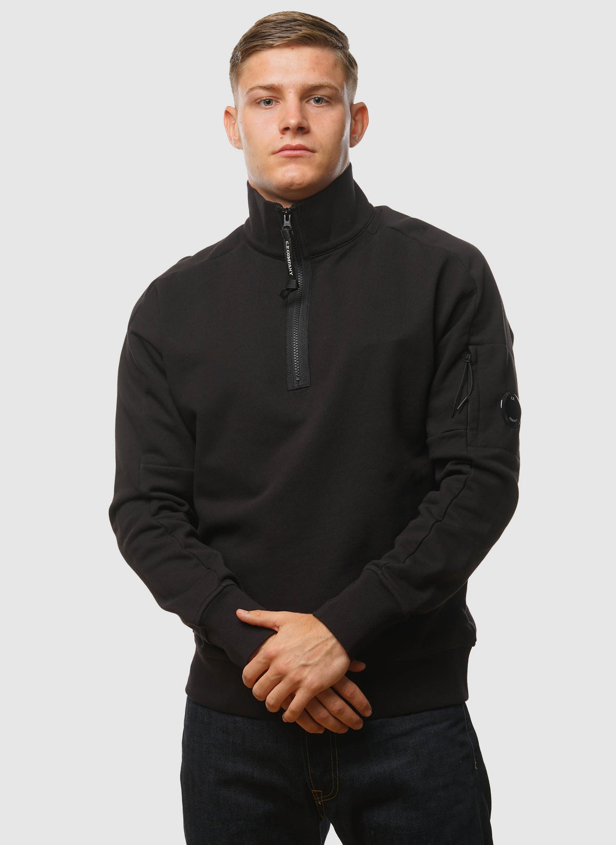Lens Quarter-Zip Sweatshirt - Black