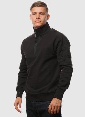 Lens Quarter-Zip Sweatshirt - Black