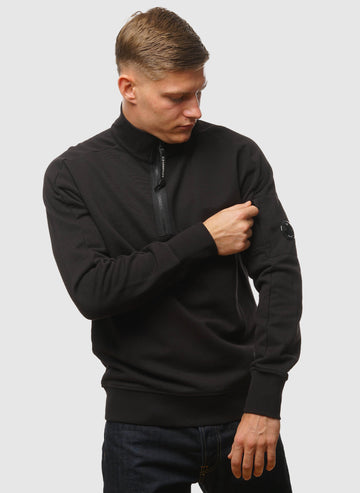 Lens Quarter-Zip Sweatshirt - Black