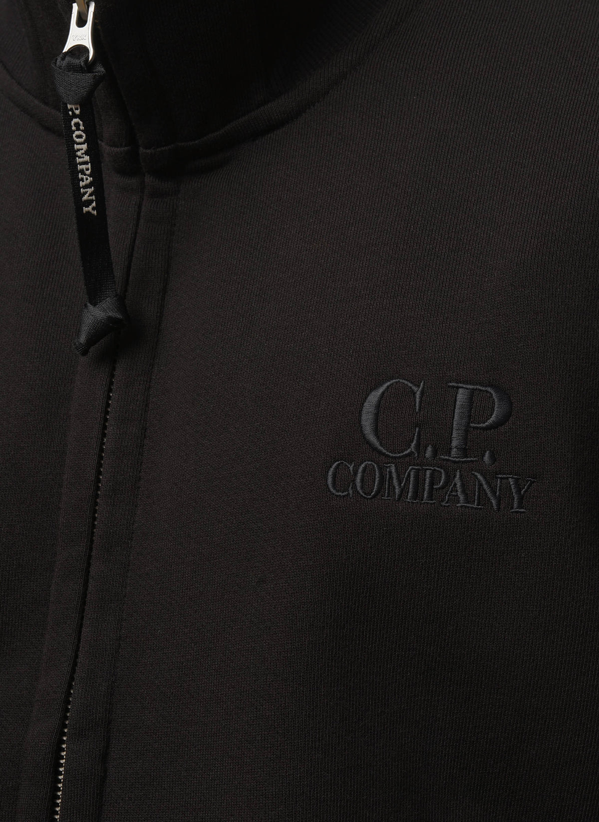 C.P. Logo Sweatshirt Jacket - Black