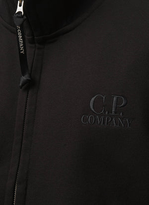 C.P. Logo Sweatshirt Jacket - Black