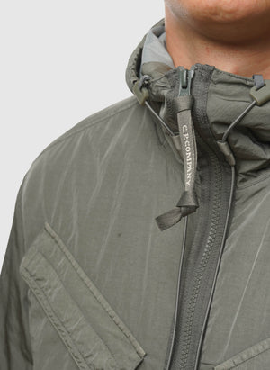 Chrome-R Padded Lens Overshirt - Gunmetal