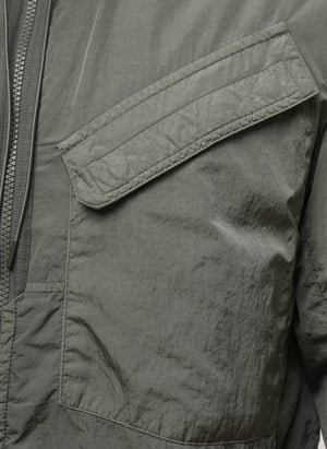 Chrome-R Padded Lens Overshirt - Gunmetal