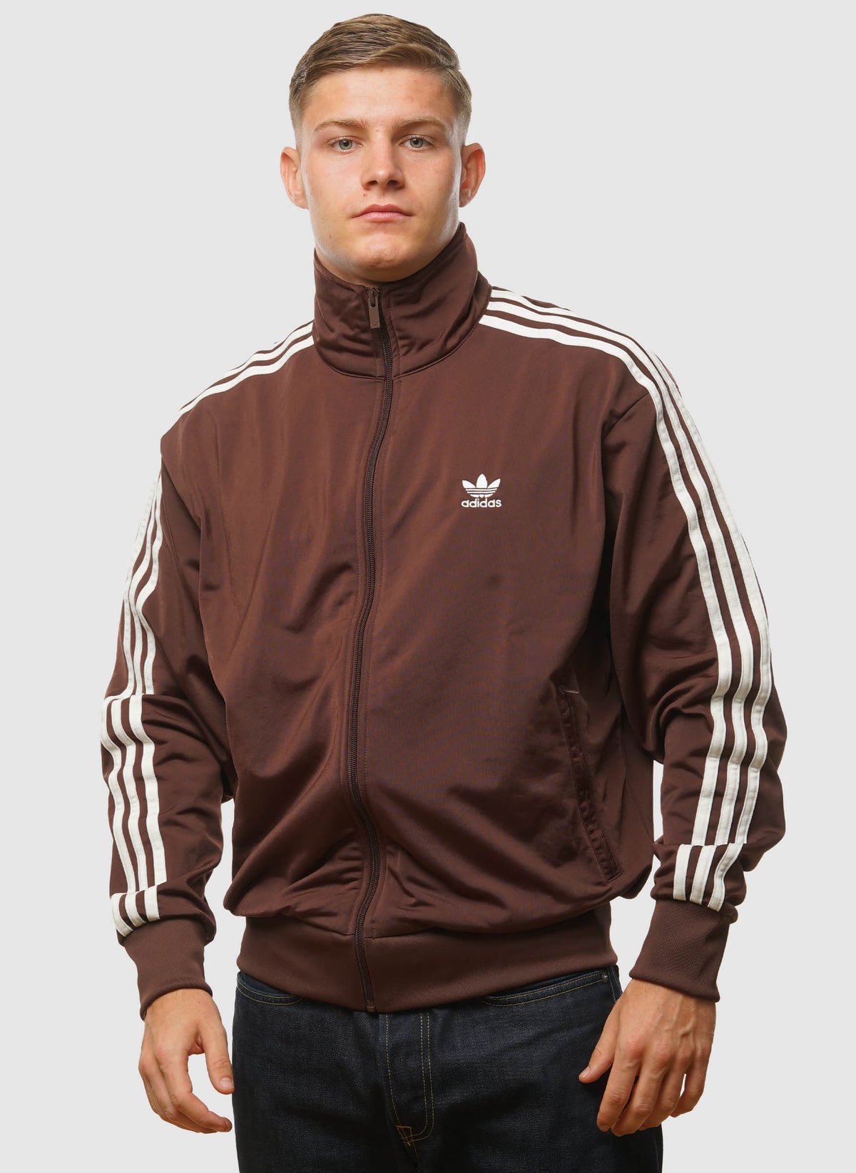 Firebird Track Top - Auburn/Optic White