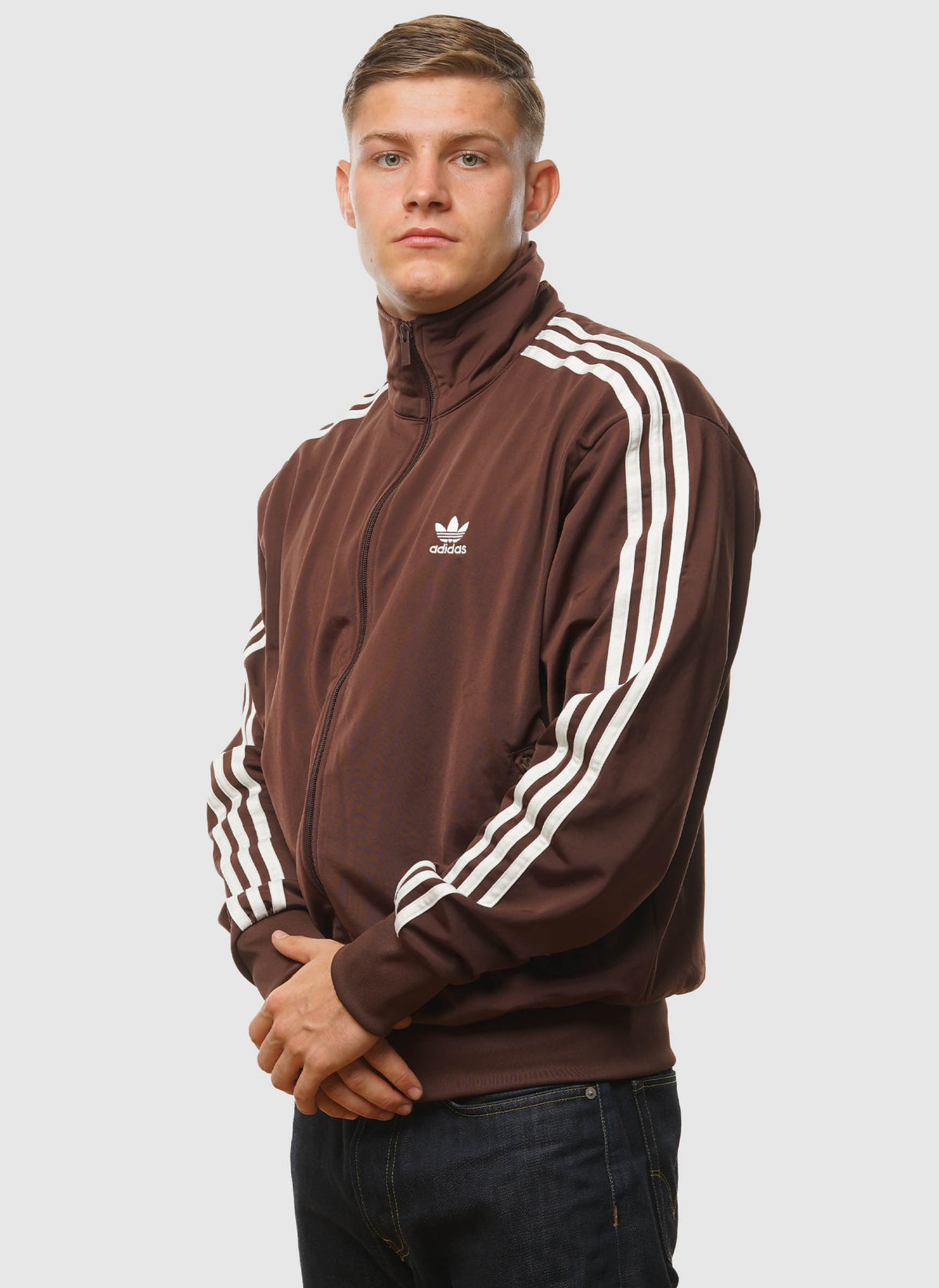 Firebird Track Top - Auburn/Optic White
