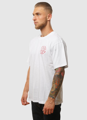 Edwin Music Channel T-Shirt - White/Red