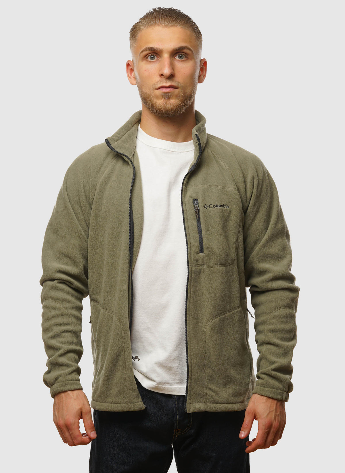 Fast Trek II Full Zip Fleece - Stone Green