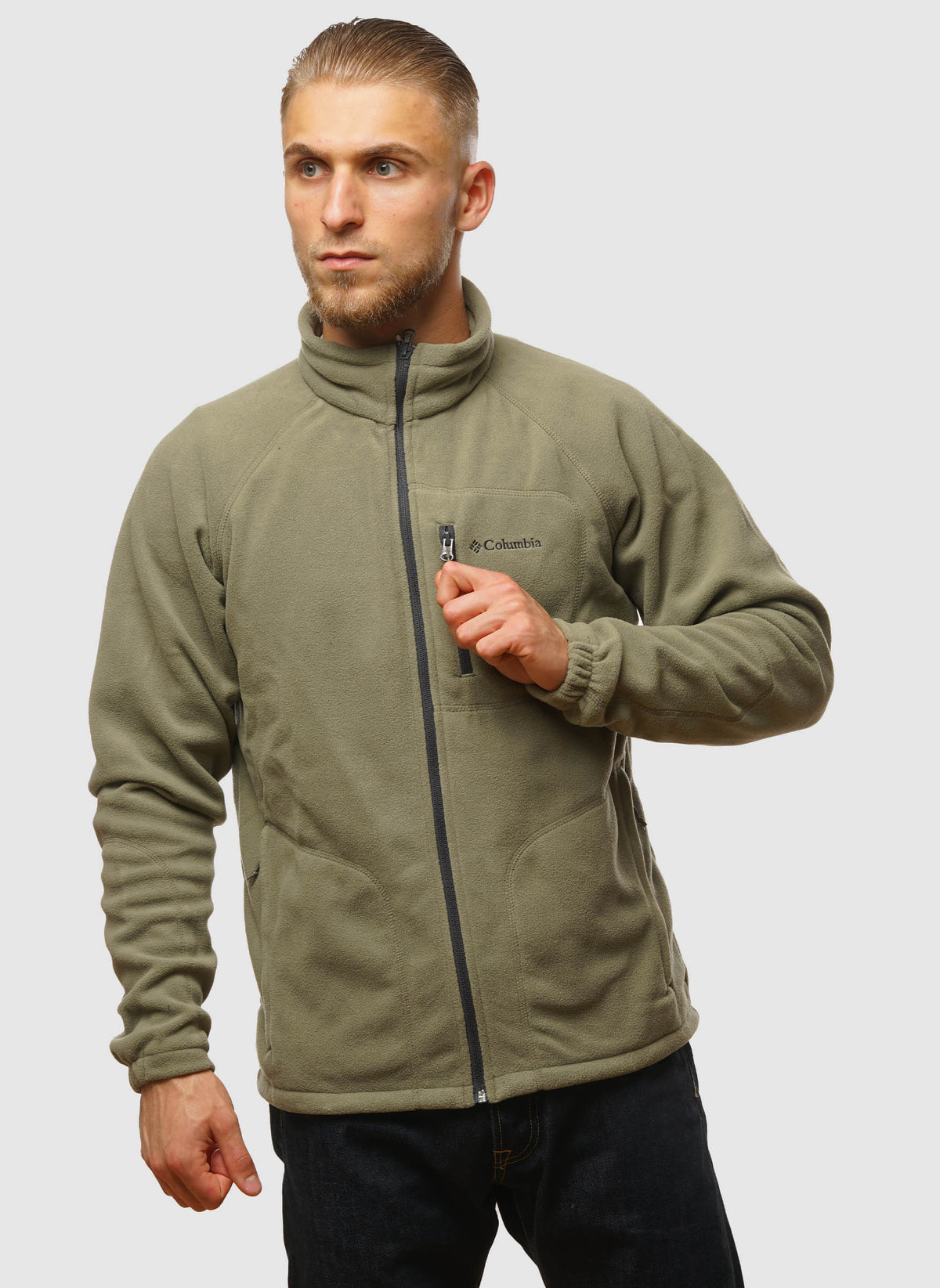 Fast Trek II Full Zip Fleece - Stone Green
