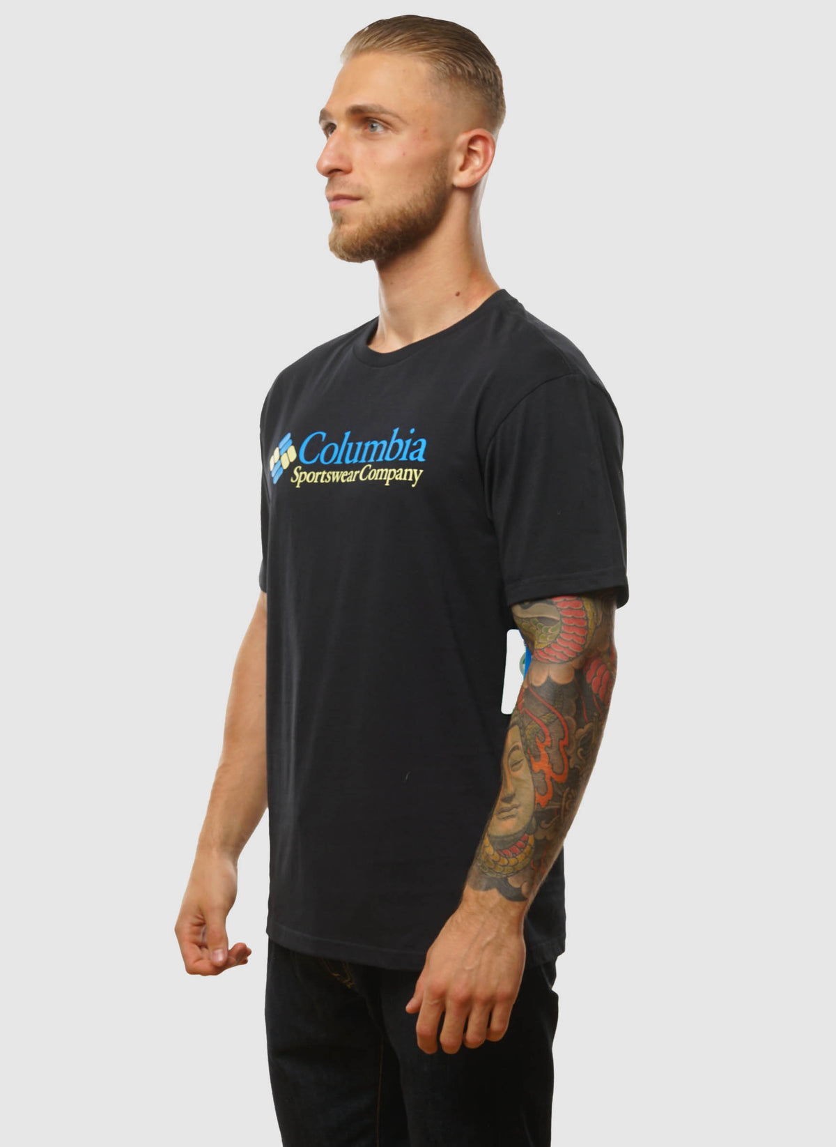 CSC Basic Logo T-Shirt - Black Retro