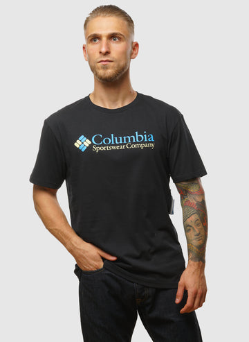 CSC Basic Logo T-Shirt - Black Retro