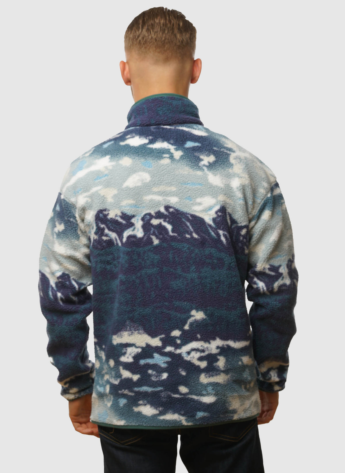Helvetia II Half Snap Fleece - Crushed Blue