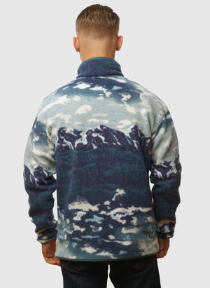 Helvetia II Half Snap Fleece - Crushed Blue