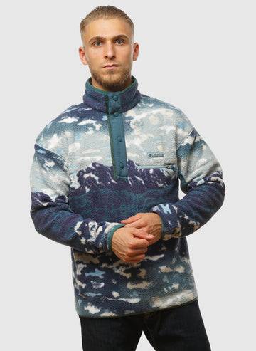 Helvetia II Half Snap Fleece - Crushed Blue